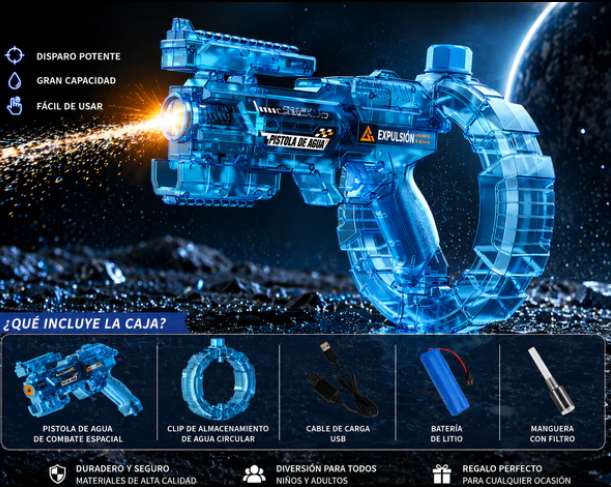 AquaBlast – Pistola de Agua Eléctrica | Potencia Máxima para el Verano
