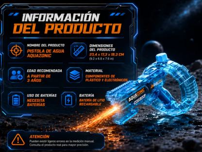 AquaBlast – Pistola de Agua Eléctrica | Potencia Máxima para el Verano